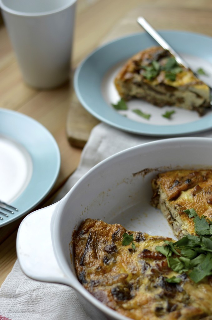 Paleo Chicken Bacon Mushroom Quiche