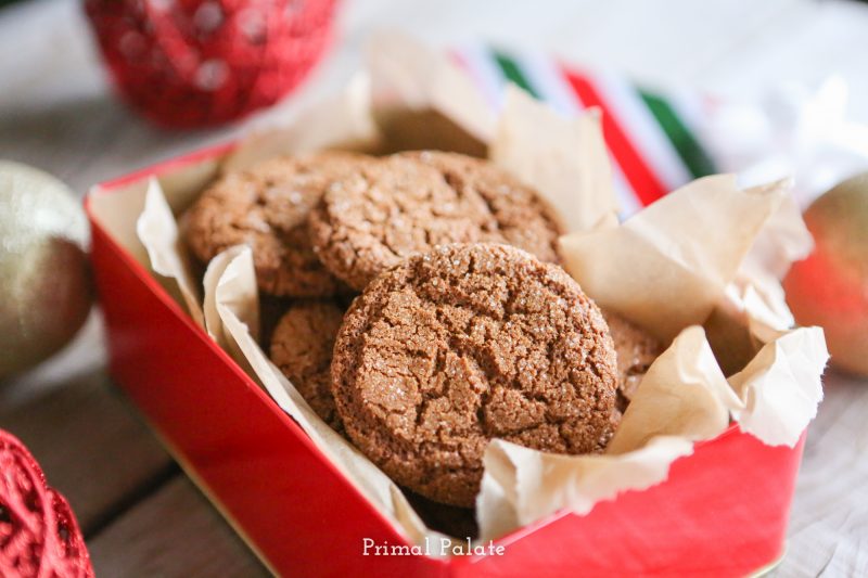 Paleo Gingersnaps | Grain-free Christmas Cookies