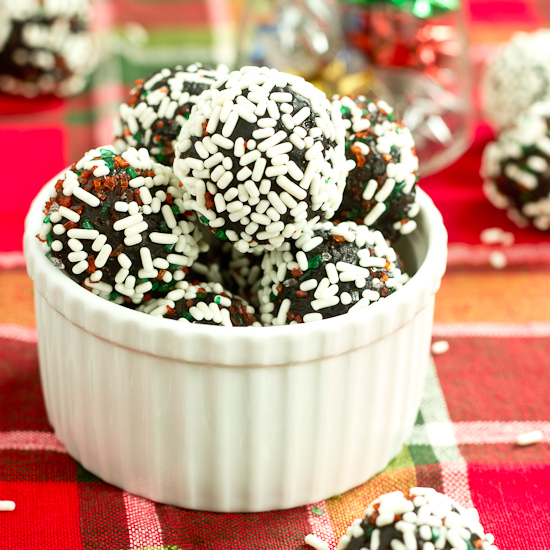 Vegan Gluten Free Mint Chocolate Truffles