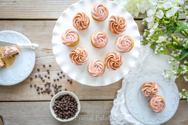 Chocolate Chip Mini Cupcakes - Paleo-8