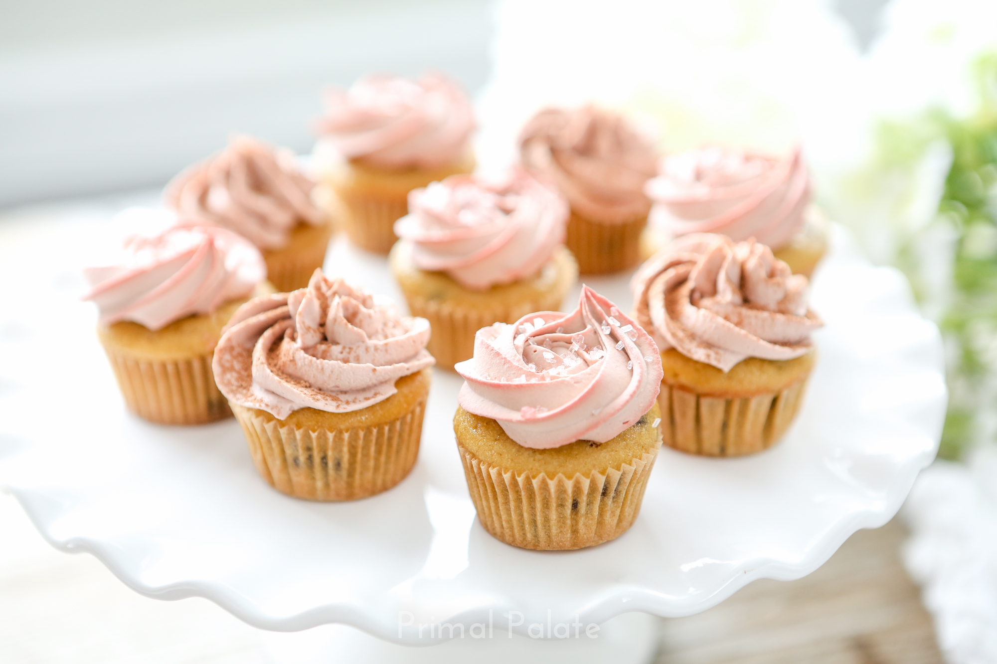 Valentine’s Treat, Chocolate Chip Mini Cupcakes! Primal Palate