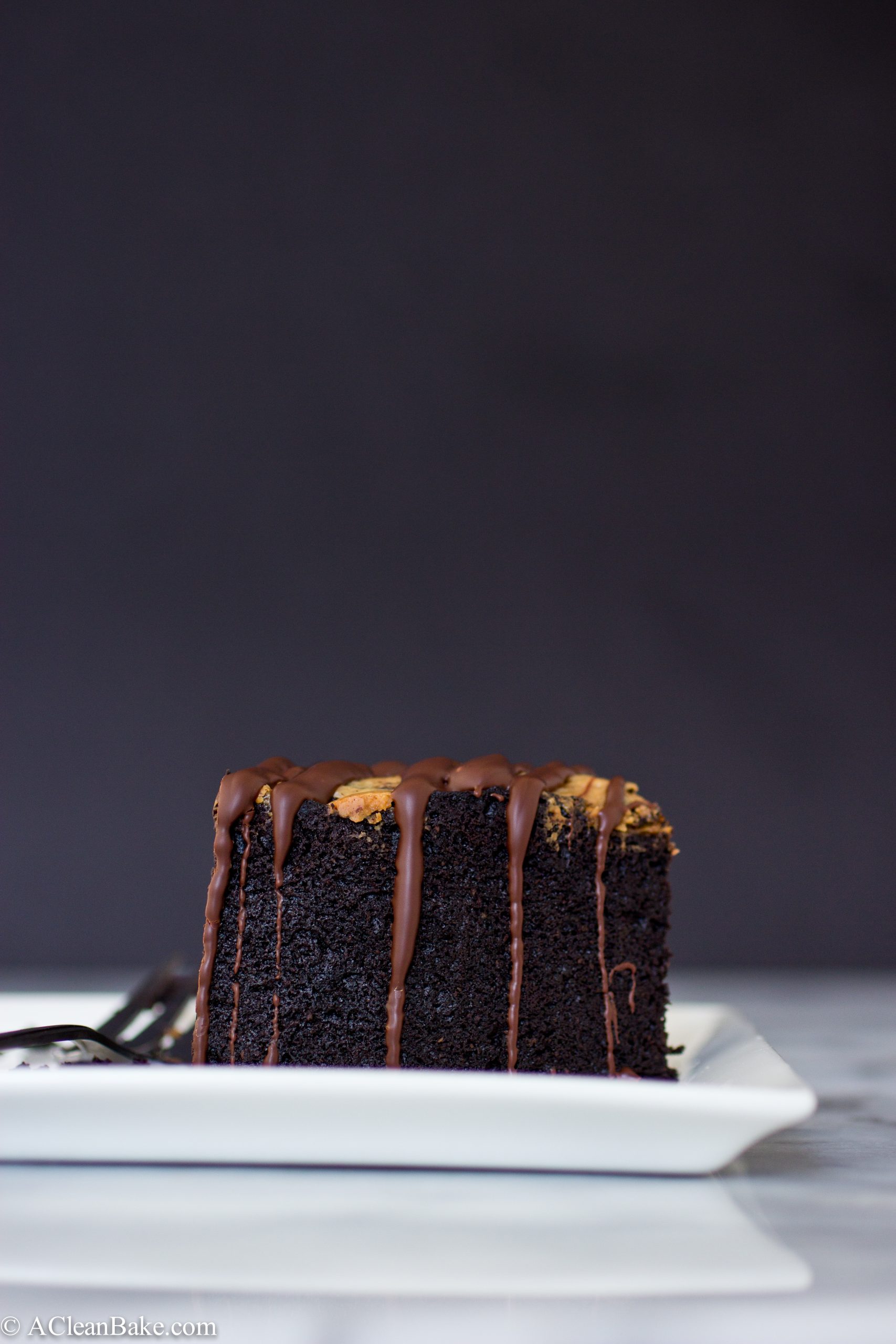 Deep Dish Dark Chocolate Cake with Almond Butter Swirl Primal Palate