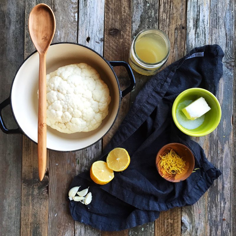 Roasted head of Cauliflower from Make it Paleo II