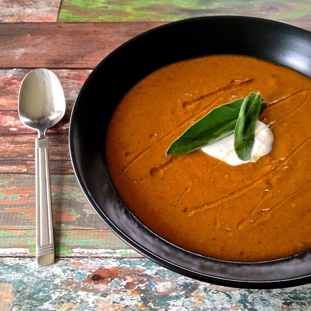 butternut Squash and Apple Soup by Make it Paleo II