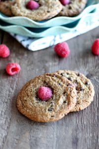 Chocolate Chip Raspberry Cookies