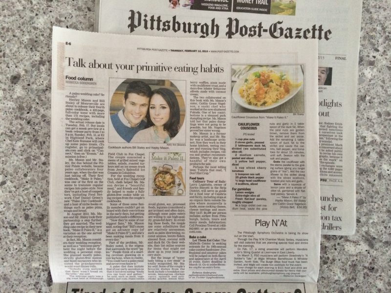 Make It Paleo 2 - in Pittsburgh Post Gazette