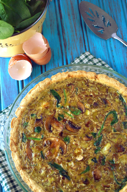 Spinach and Artichoke Quiche from Make it Paleo II