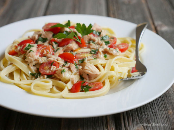 Lobster Fettuccine Alfredo reviewed by My Heart Beets