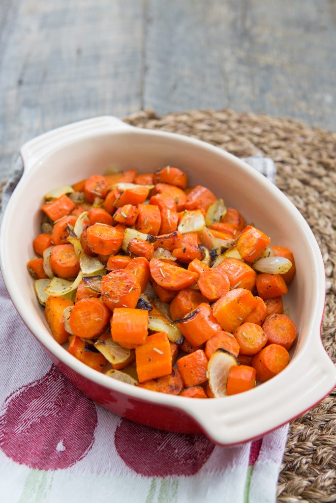 Roasted Rosemary Carrots with Onion