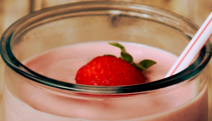 Strawberry Banana Morning Milkshake