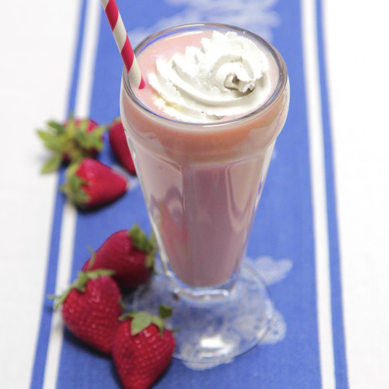 Strawberry Coconut Milkshake