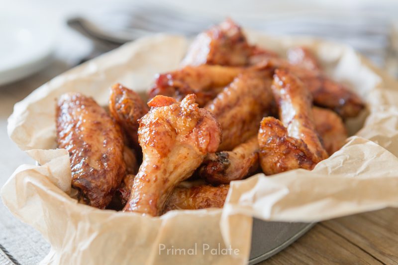 Paleo Sweet and Sticky Chicken Wings