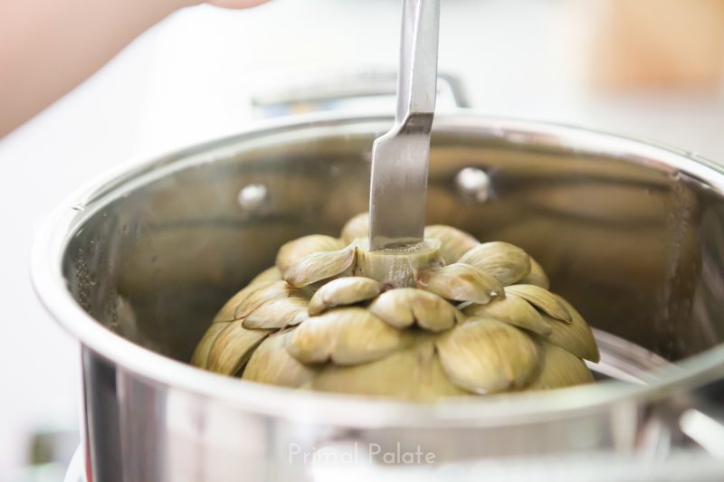 steamed artichoke | How to prepare an artichoke-11
