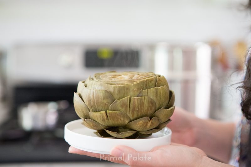 steamed artichoke | How to prepare an artichoke-16