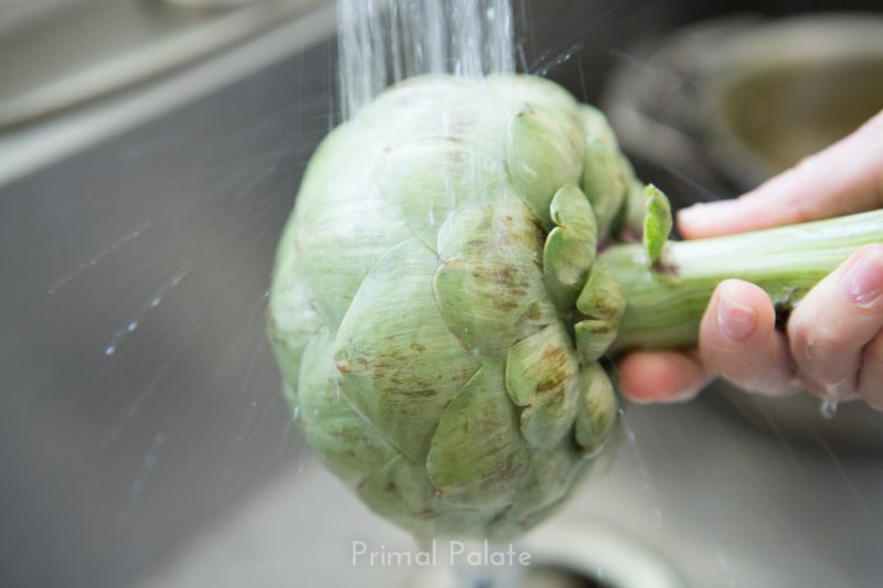 steamed artichoke | How to prepare an artichoke-3