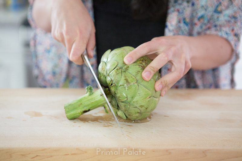steamed artichoke | How to prepare an artichoke-5