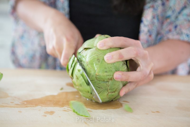 steamed artichoke | How to prepare an artichoke-7