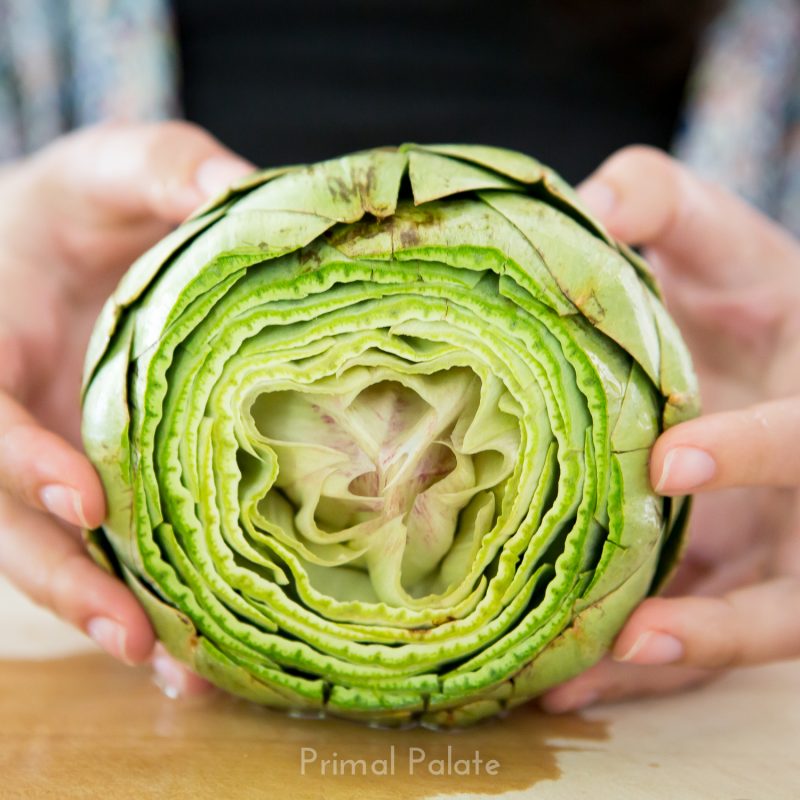 steamed artichoke | How to prepare an artichoke-8