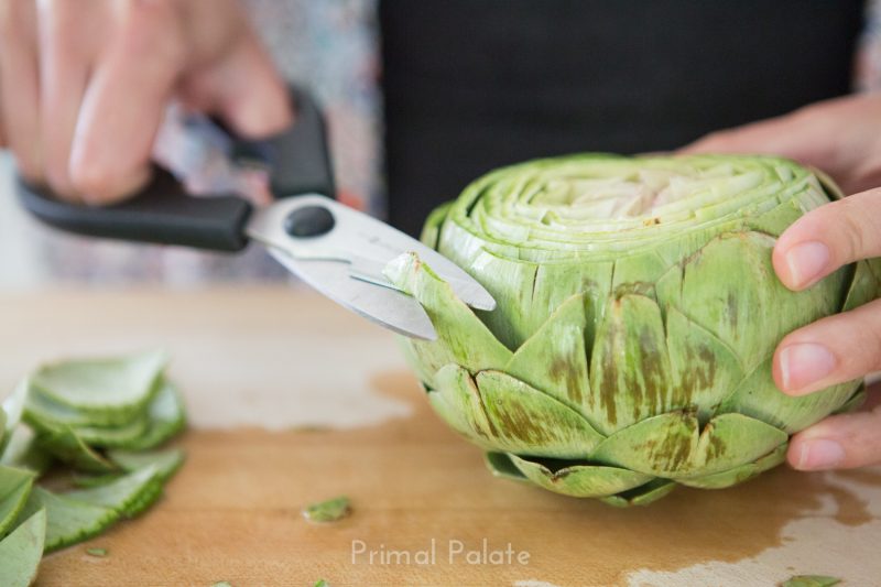 steamed artichoke | How to prepare an artichoke-9