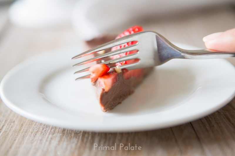 Double Chocolate Tart with Strawberries