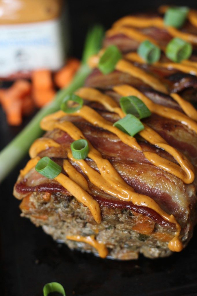 Bacon Chorizo Smothered Meatloaf