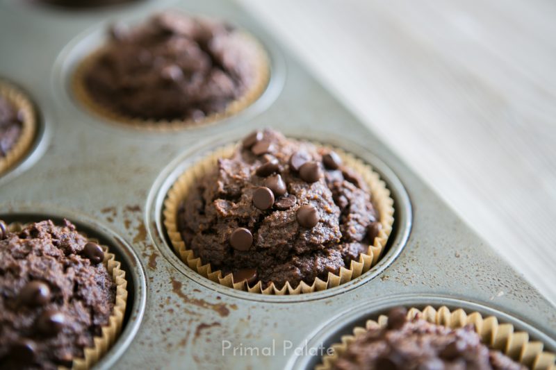 Paleo Double Chocolate Chip Muffins-11