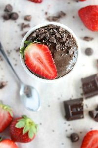 Chocolate Strawberry Chia Pudding