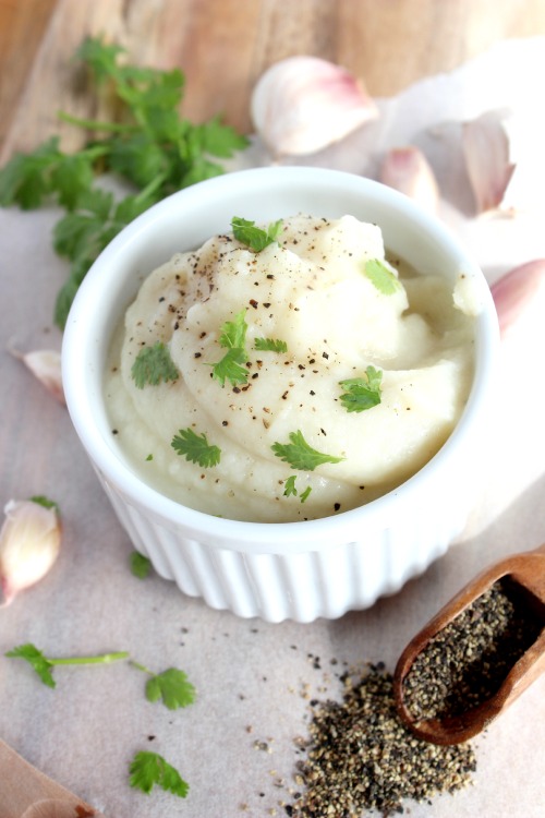 Creamy Roasted Garlic Whipped Cauliflower