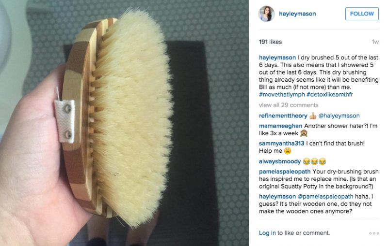 dry brushing