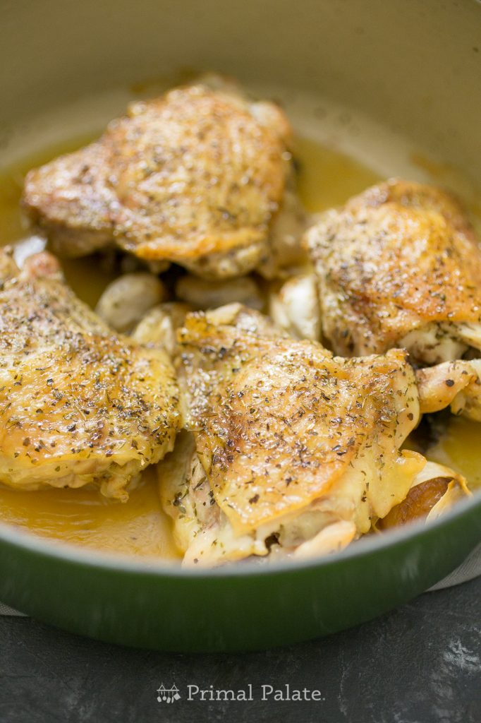 “Super Gyro” Roasted Chicken Thighs (AIP) - Primal Palate | Paleo Recipes