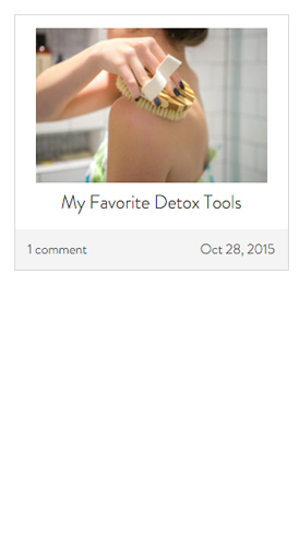 my favorite detox tools