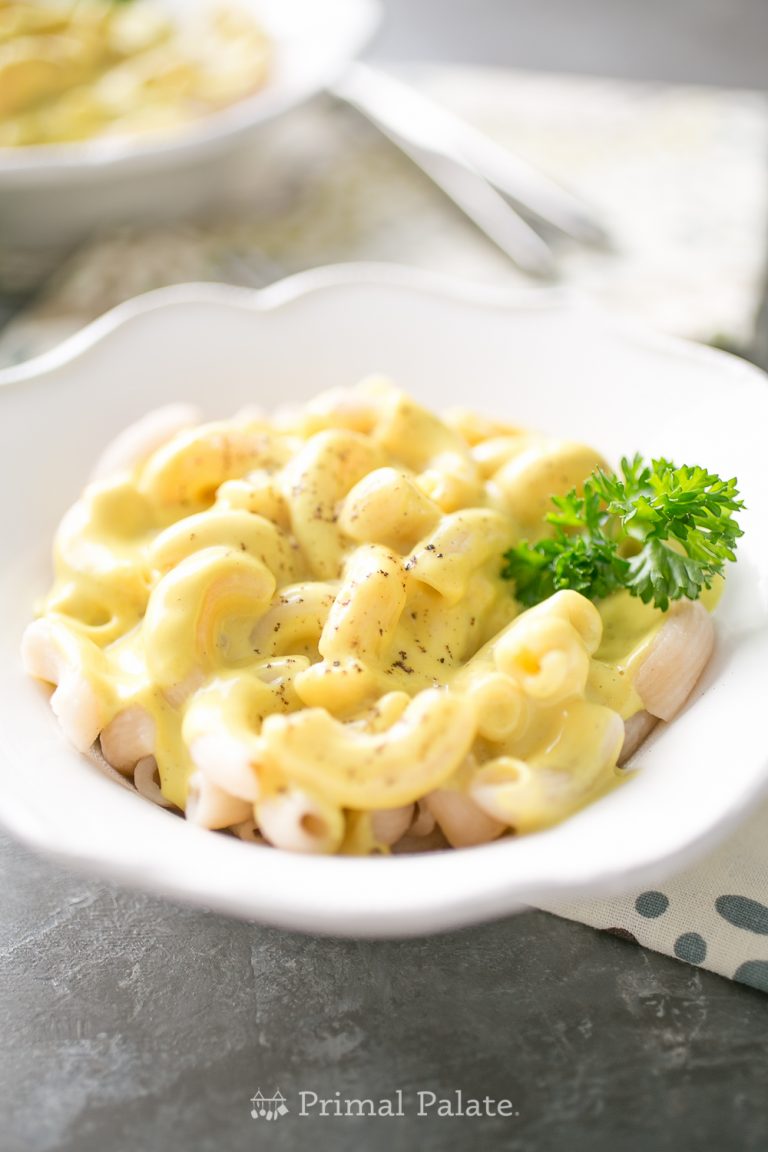 Dairyfree Mac and “Cheese” Primal Palate Paleo Recipes