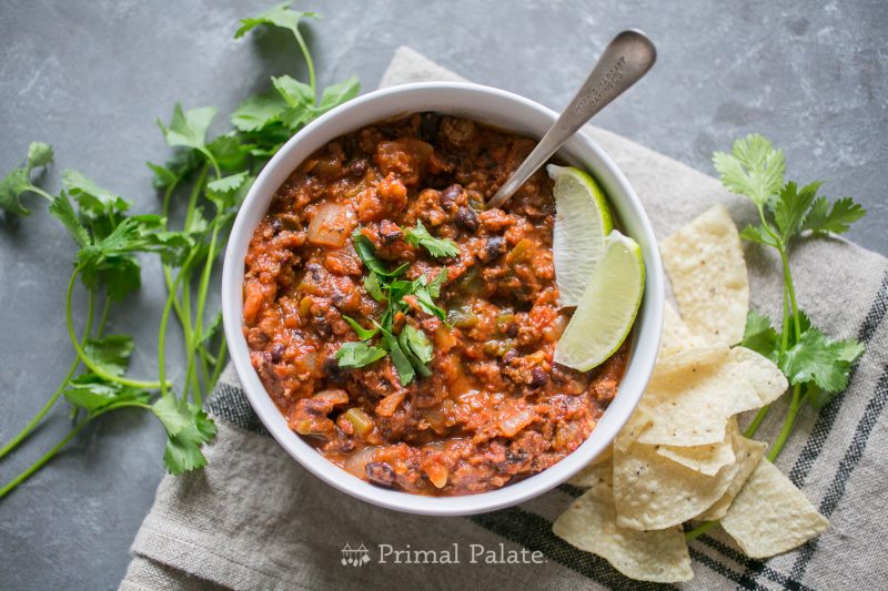 primal palate paleo chili recipe-7