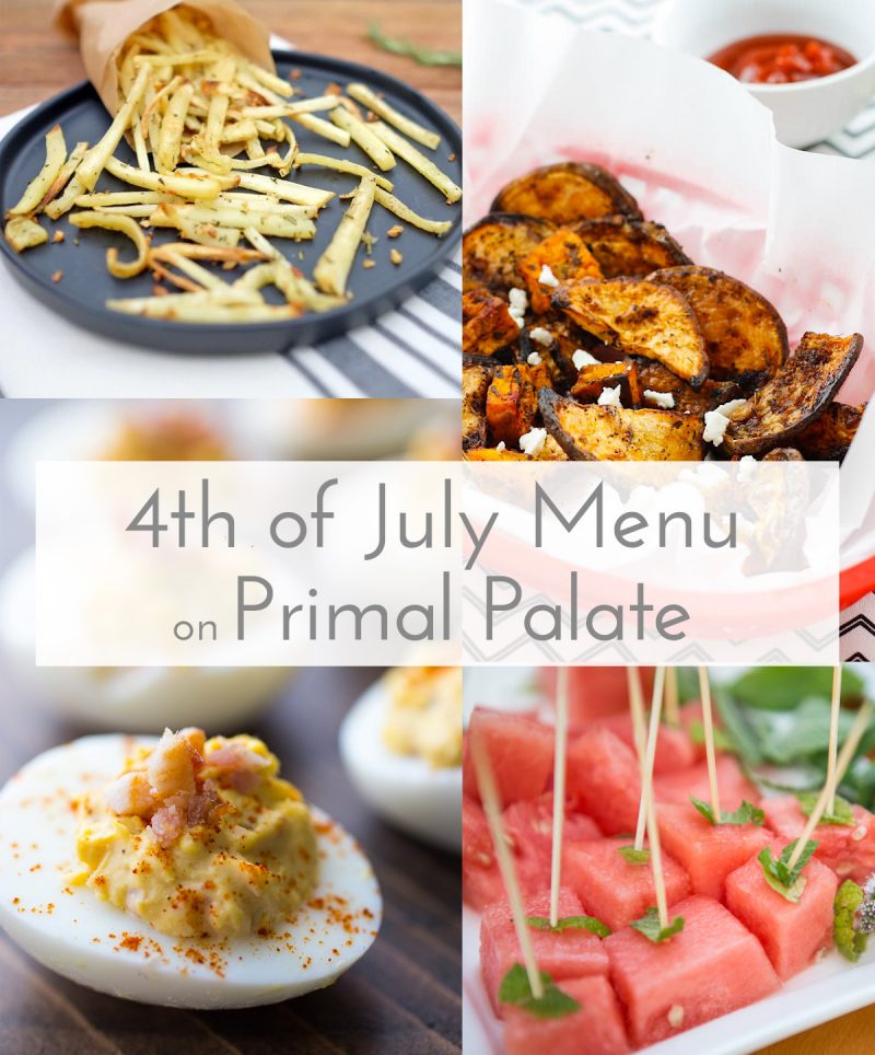 4 July Menu Paleo