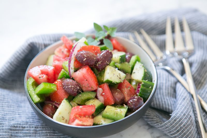 Greek Salad with Lamb Chops - Primal Palate Super Gyro-2