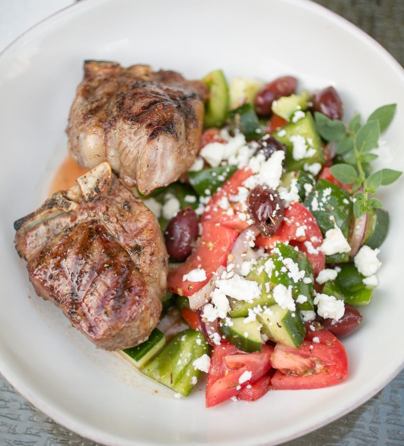 Greek Salad with Lamb Chops - Primal Palate Super Gyro-7