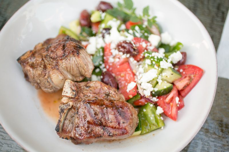 Greek Salad with Lamb Chops - Primal Palate Super Gyro-8