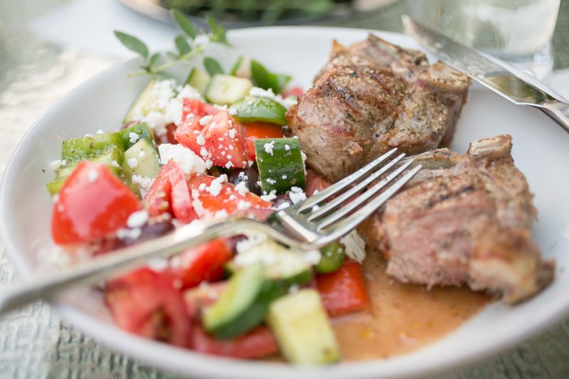 Greek Salad with Lamb Chops - Primal Palate Super Gyro-9