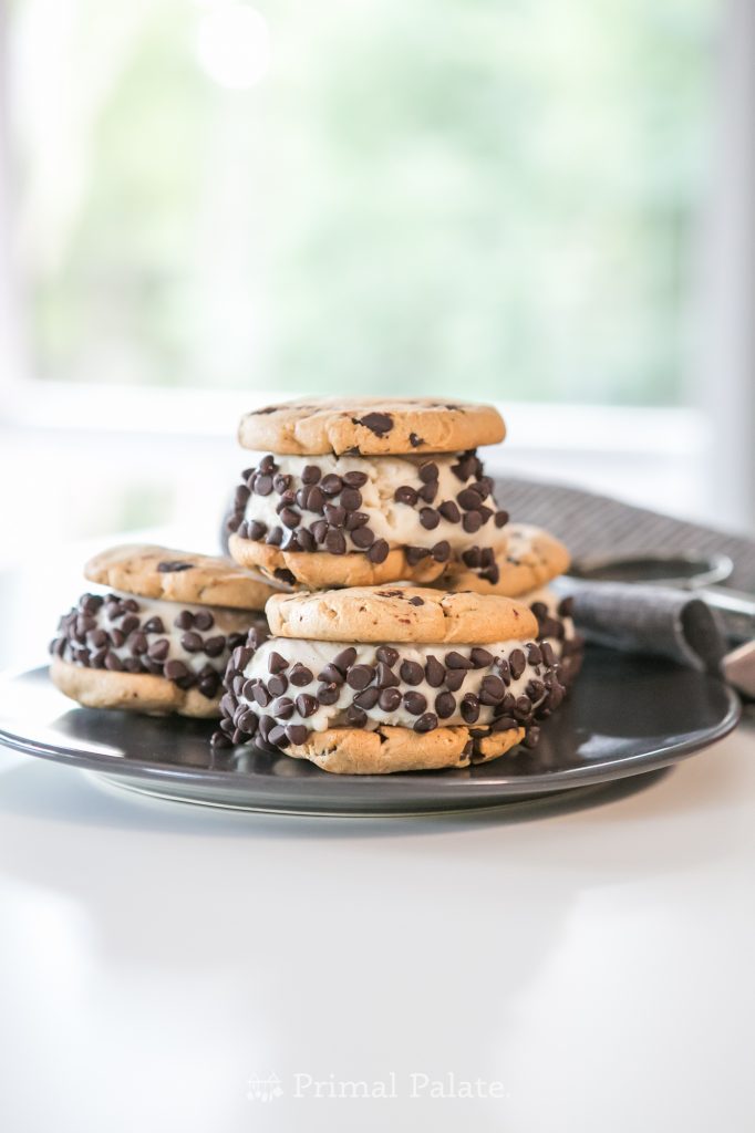 Cool off with a Chocolate Chip Cookie Ice Cream Sandwich - Primal ...
