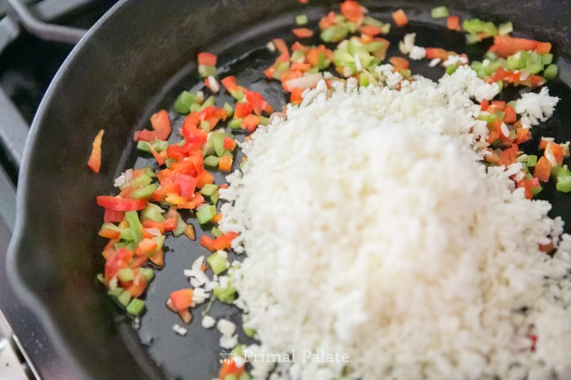 Paleo Shrimp with Dirty Cauliflower Rice-2