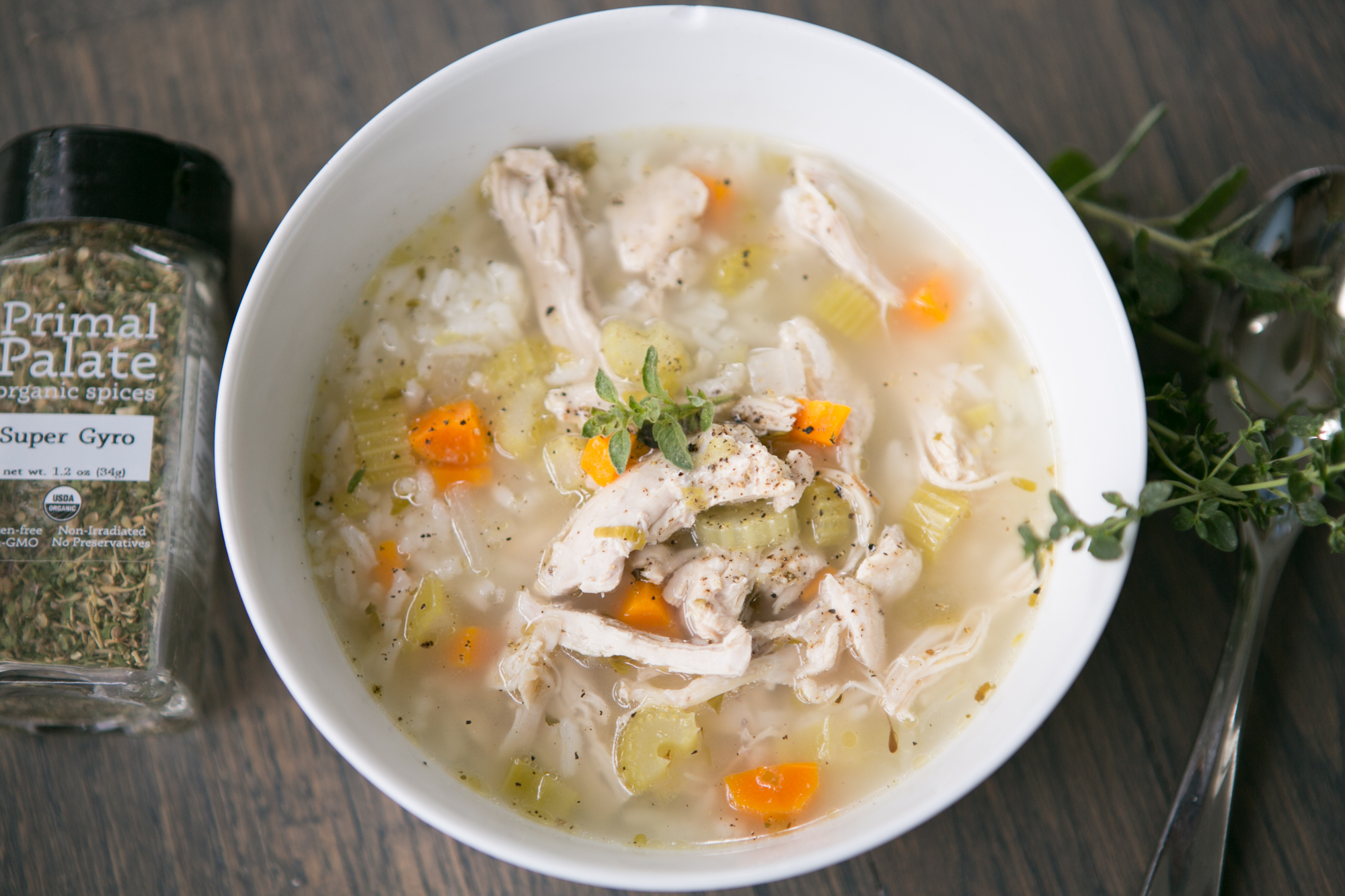 Chicken and Rice Soup with Lemon Primal Palate Paleo Recipes