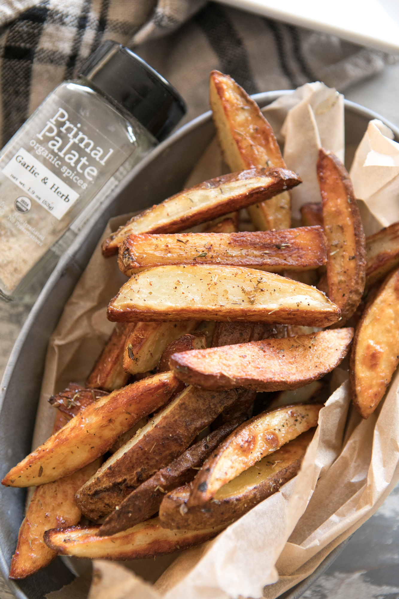 Baked Garlic & Herb French Fries Primal Palate Paleo Recipes