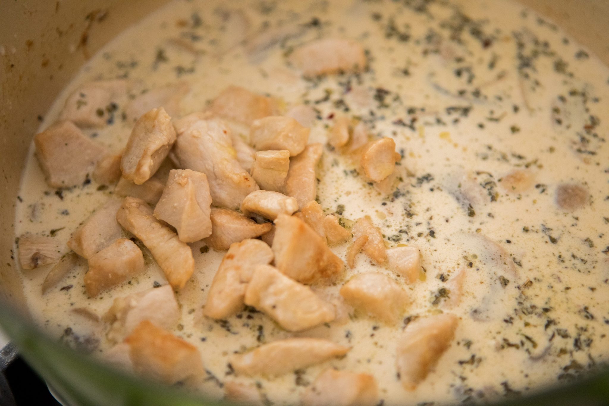 Creamy Chicken with Cauliflower Gnocchi Primal Palate Paleo Recipes
